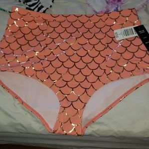 Torrid coral mermaid swim bottoms